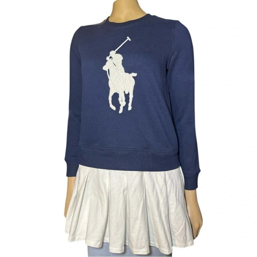 POLO RALPH LAUREN Kids Vestito Per Bambini In Navy Blue size dress XL